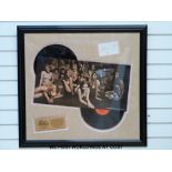 An autographed montage of the Jimi Hendrix Experience, Electric Ladyland.