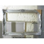 A large silver picture frame (overall size 123 x 183cm)