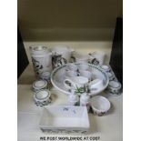 A quantity of Portmeirion "Botanic Garden" items to include bowl,