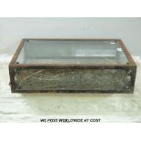 A Superdry Plc glass counter top display cabinet (length 60cm)