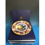 Four Royal Worcester Nelson collectors plates in boxes.