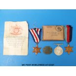 WWII trio including 1939 45 medal,