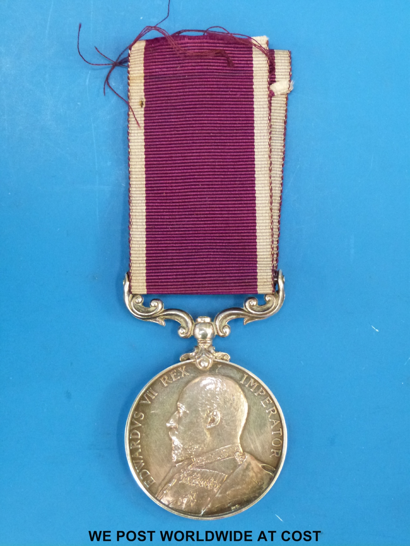 An Edward VII long service medal awarded to 2509 Pte G Cooper Wilts Regt