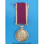 An Edward VII long service medal awarded to 2509 Pte G Cooper Wilts Regt