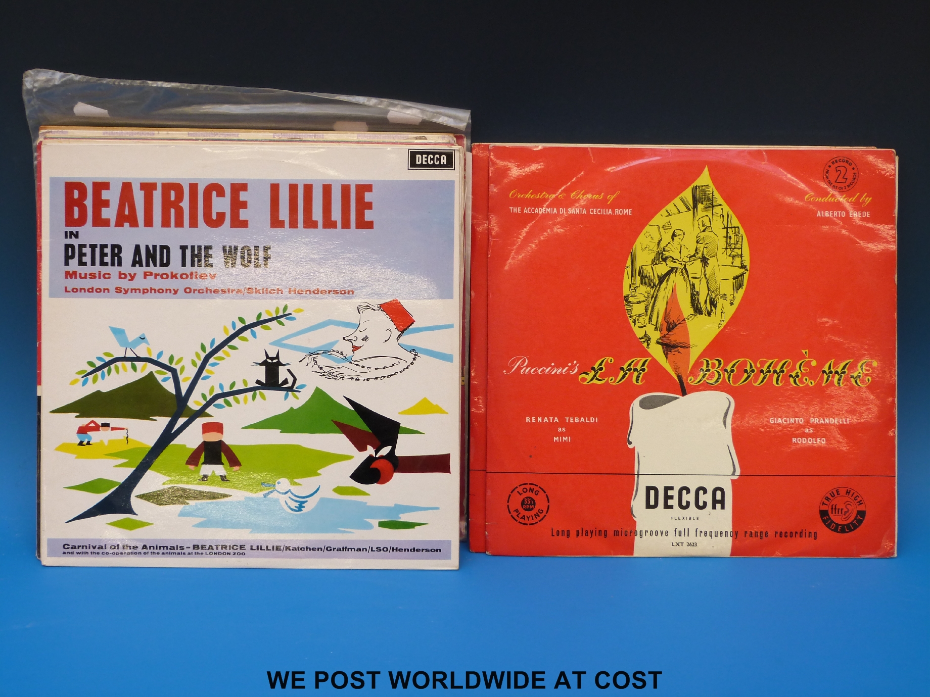 A small collection of 12x classical records all on the Decca label.