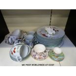 A collection of ceramics to include Royal Worcester Evesham Vale plates,