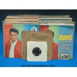 About 100x Elvis Presley records,