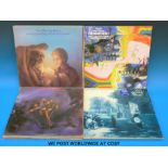 Ten LPs by The Moody Blues and related artists,