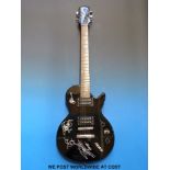 An autographed Guns 'n' Roses guitar, signed on the body by Axl Rose, Slash, Izzy Stradlin,