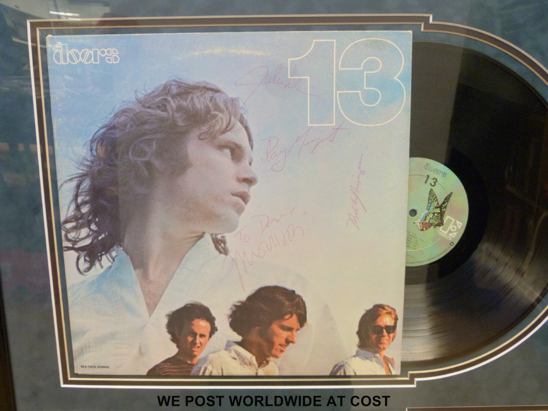An autographed montage of the Doors album 13. - Image 2 of 2