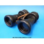 A cased pair of Leitz beh 7x50 Kriegsmarine U boat binoculars,