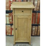 A vintage pine pot cupboard (H83.5cm x W43.5cm x D37.