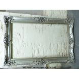 A large silver picture frame (overall size 123 x 183cm)