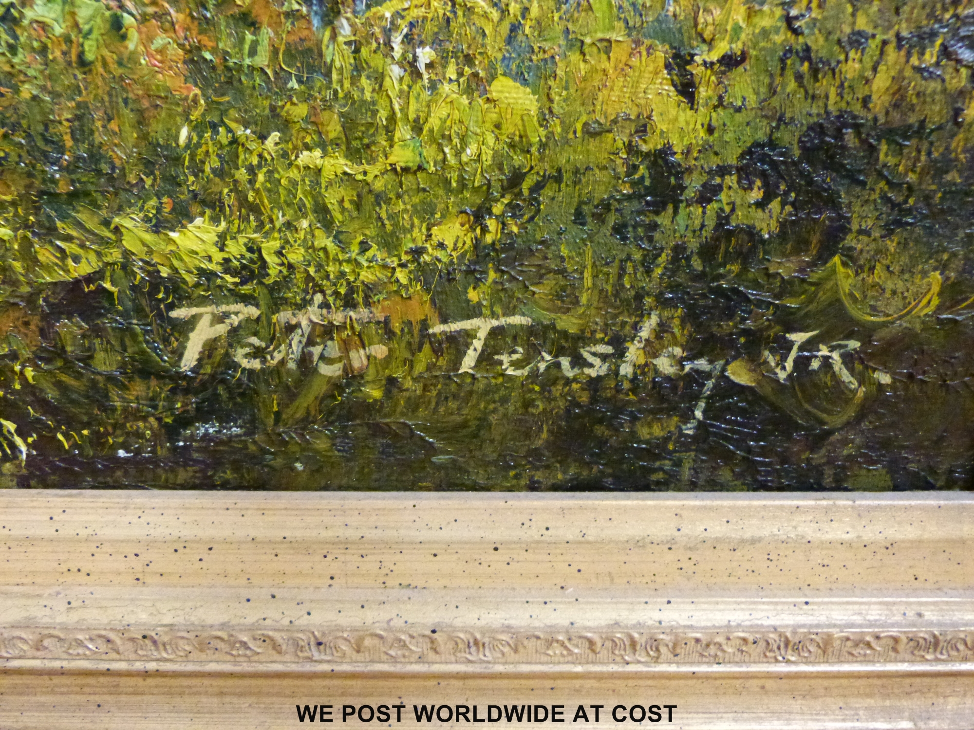 Peter Tensley Jr oil on canvas, - Image 3 of 3