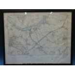 An 1888 'Frampton on Severn - Northern or Tewkesbury Division', six inches to one mile map,