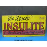An Insulite enamel advertising sign (38 x 77cm)