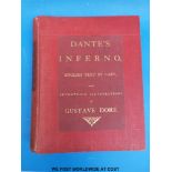 Dante's Inferno (London, Cassell, 1866) translated by the Rev Henry Francis Cary, red cloth,