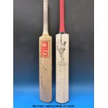 A signed cricket bat Sri Lankan touring party to England 2002 together with a further signed