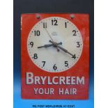A 'Brylcreem your hair' wall clock with Sectric movement (35.