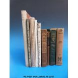 A small collection of illustrated titles to include The Engraved work of Eric Gill catalogue from