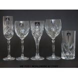 A suite of Royal Doulton Canterbury glasses (40 pieces) comprising nine water glasses,