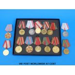 A quantity of Russian WWI commemorative medals