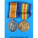 A pair of WWI medals awarded to 6797 Pte G A Bird 23 London Regiment