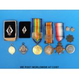 A WWI medal trio comprising Aug-Nov 1914 star stamped A.R Jennings B.R.C S & O st. J.