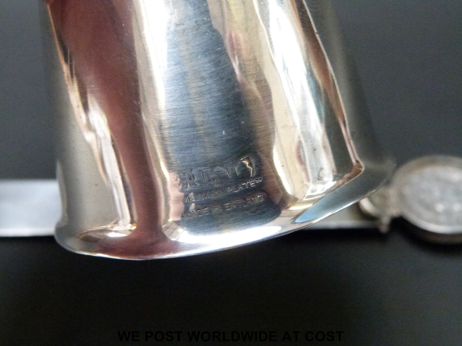A white metal letter opener with inscription "The Shell Company (Malta) Limited" and stamped 917 - Image 2 of 2