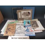 A quantity of ephemera including commemorative Radio Times, 1939 Times Calendar,