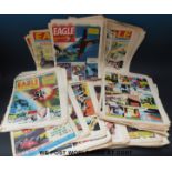 A large collection of Eagle comics circa 1970s-80s