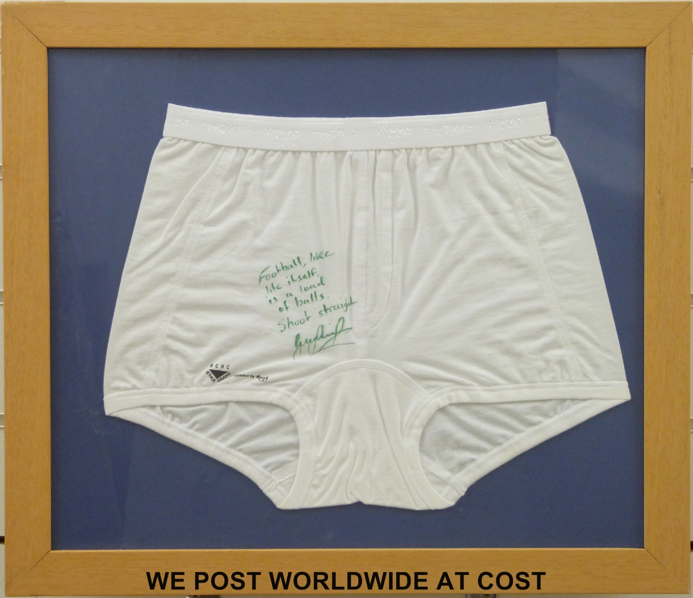 A pair of Gary Lineker signed underpants, - Image 2 of 4