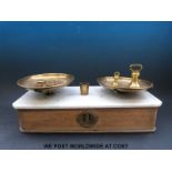 A set of Victorian Parnall shop scales.