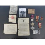 A set of four Gloucestershire Regiment WWII medals, comprising 1939-1945 medal, 1939-1945 star,