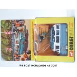 Corgi Toys diecast model Commer Mobile Camera Van, 479, with blue and white Commer Van, spun hubs,