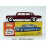 Corgi Toys diecast model Mercedes Benz 600 Pullman, 247, with metallic maroon body,