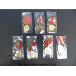 A quantity of Russian commemorative Victory medals including 1918-1978, 1918-1988, 1945-1965,