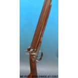 Joseph Manton 20 bore double barrelled side by side hammer action muzzle loading gun with ornate