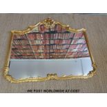 A large gilt framed mirror (W135 H115cm)