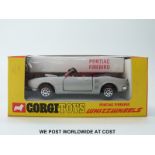Corgi Toys Whizzwheels diecast model Pontiac Firebird, 343, with metallic silver and black body,