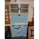 A retro kitchen cabinet with drop-down work surface (W91 D42cm H186cm)