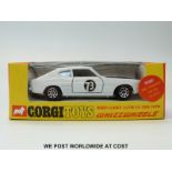 Corgi Toys Whizzwheels diecast model Roger Clark's 3 litre V6 Ford Capri, 303, with white body,