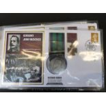 An album of stamp covers relating to the Victoria Cross Heroes Campaign Collection