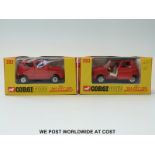 Two Corgi Toys Whizzwheels diecast model OSI 'Daf-City' cars, 283,