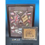 WWI medal trio awarded to 9161 Pte W A Smith, Gloucestershire Regiment, comprising 1914-15 Star,