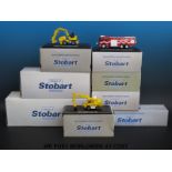 Eight Atlas Editions World of Stobart diecast model Eddie Stobart lorries,