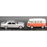 Two Franklin Mint diecast model vehicles 1998 Rolls Royce and Volkswagen Camper Van,