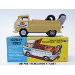 Corgi Toys diecast model Volkswagen Breakdown Truck, 490, with avocado body, shaped hubs,