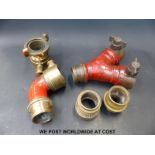 A quantity of fire service pipe or hose fittings