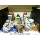 A collection of ceramics including Wade Tinker, Tailor, Soldier, Sailor series,